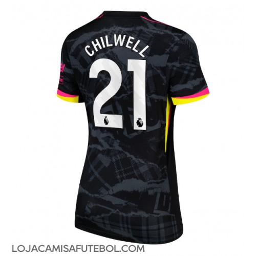 Camisa de Futebol Chelsea Ben Chilwell #21 Equipamento Alternativo Mulheres 2024-25 Manga Curta